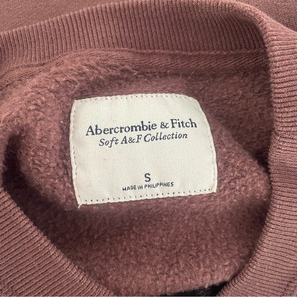 Abercrombie & Fitch Brown Fleece Paris Crewneck Sweatshirt 37578 - Picture 4 of 6